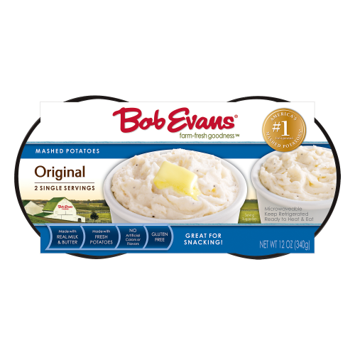 Bob Evans Original Mashed Potatoes Singles, 6 oz, 2 ct