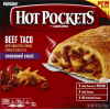 Hot Pockets Seasoned Crust Beef Taco Sandwiches, 2 sandwiches