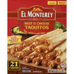 El Monterey Beef & Cheese Taquitos, 21 taquitos