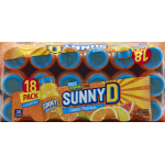 Sunny D Tangy Original Orange Flavored 18 Pack Citrus Punch, 6.75 fl oz, 18 ct