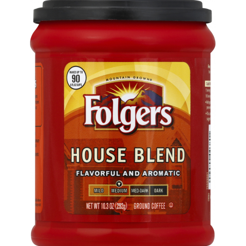 Folgers Ground Medium House Blend Coffee, 10.3 oz
