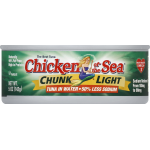Chicken Of The Sea Chunk Light Tuna In Water 50% Less Sodium, 5 oz