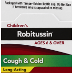 Robitussin Children's Fruit Punch Flavor Long-Acting Cough & Cold Syrup, 4 fl oz