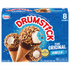 Nestle Original Vanilla Drumstick Ice Cream Cones, 4.6 fl oz, 8 ct