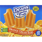 Dean's Country Fresh Orange Cream Bars, 2.5 fl oz, 12 ct