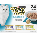 Purina Fancy Feast Gourmet Grilled Seafood Collection Cat Food, 3 oz, 24 ct