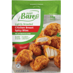 Just Bare Lightly Breaded Chicken Breast Spicy Bites, 24 oz