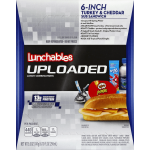 Lunchables Turkey & Cheddar Sub Sandwich 6-Inch Lunch Combinations, 1 kit