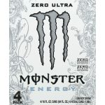 Monster Zero Ultra Energy Drink, 16 fl oz, 4 ct