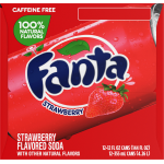 Fanta Strawberry Fridge Pack Soda, 12 fl oz, 12 ct