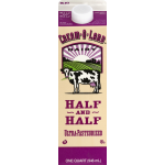 Cream-O-Land Half and Half, one quart