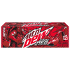 Mtn Dew Code Red Soda, 12 fl oz cans, 12 ct