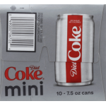 Diet Coke Diet Mini Zip Sized Cola, 7.5 fl oz, 10 ct