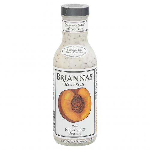 Briannas Poppy Seed Rich Home Style Dressing, 12 fl oz