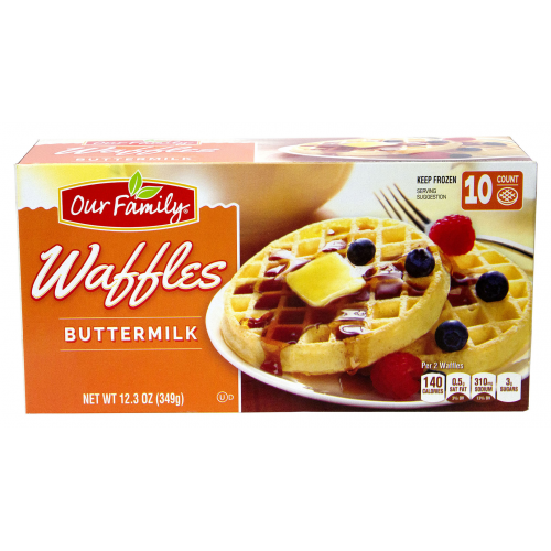 Our Family Buttermilk Waffles, 12.3 oz