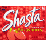 Shasta Caffeine Free Strawberry Soda, 12 fl oz, 12 ct