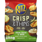 Ritz Cream Cheese & Onion Potato & Wheat Chips, 7.1 oz