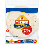 Mission Flour Large Burrito Tortillas, 8 tortillas