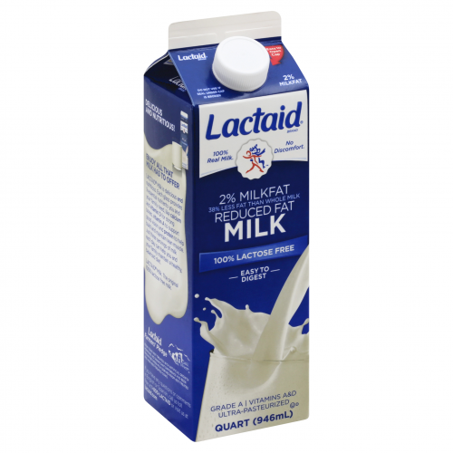 Lactaid 100% Lactose Free Reduced Fat Milk, qt, 32.0 fl oz