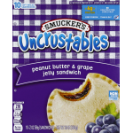Smucker's Uncrustables Peanut Butter & Grape Jelly Sandwich, 2 oz, 10 ct
