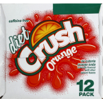 Crush Orange Diet Soda, 12 fl oz, 12 ct