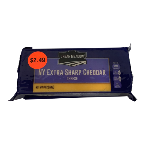 Urban Meadow Extra Sharp Cheddar, 8 oz