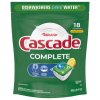 Cascade Lemon Scent Complete Actionpacs Dishwasher Detergent, 9.4 oz